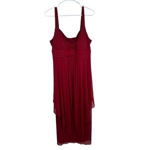 EN Focus Women, berry chiffon layered evening or prom dress, size 16‎